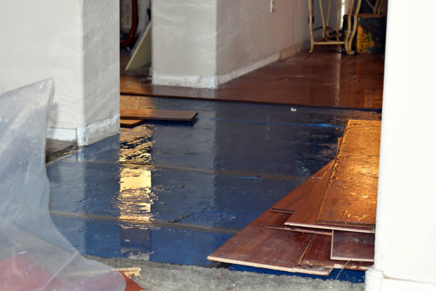 Professional Flood Cleanup technician working in Milton, NH